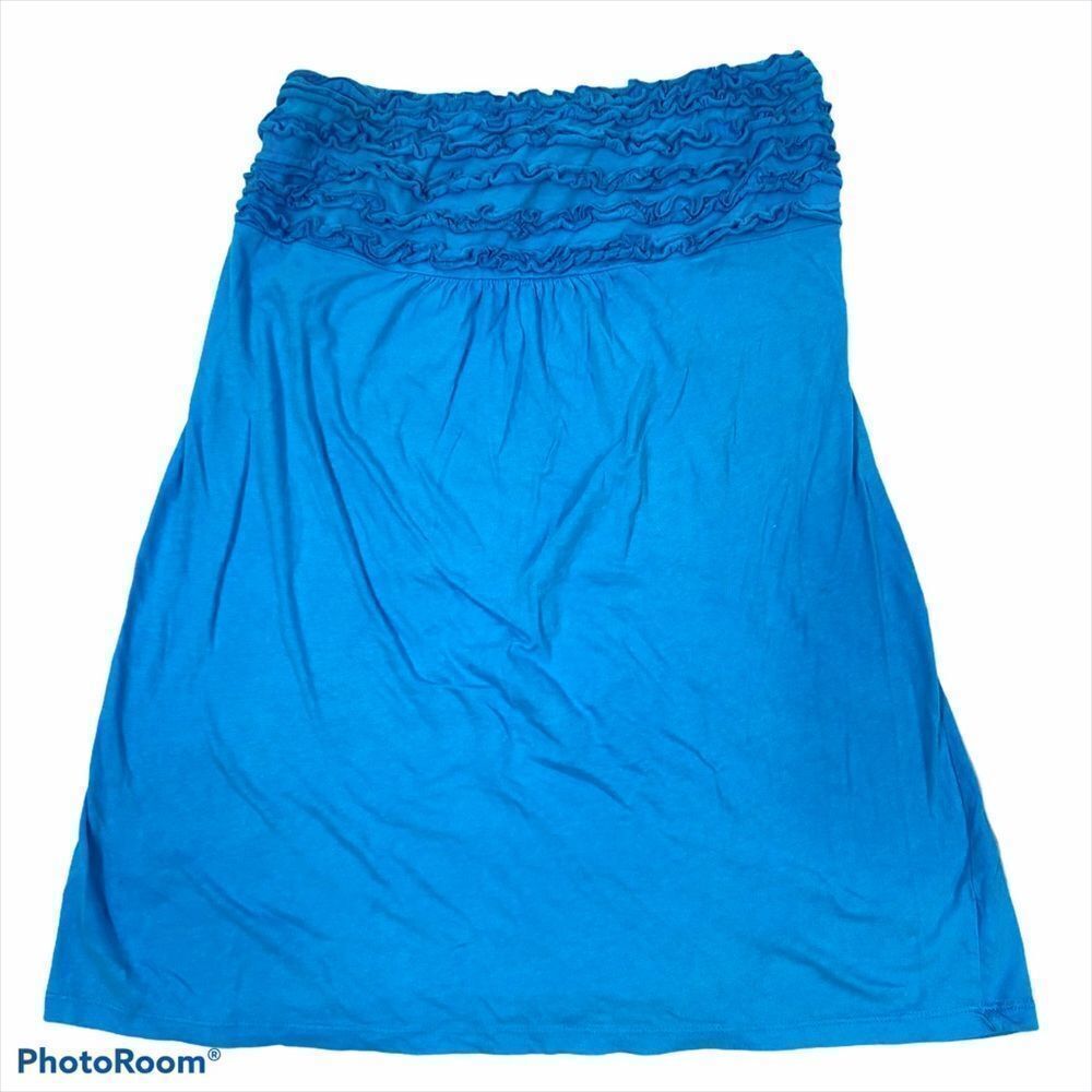 Miken Blue Strapless Swim Cover‎ Up Size Small - Picture 2 of 8
